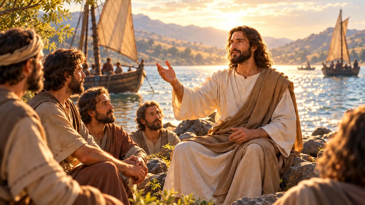 Jesús llama a sus discípulos junto al mar